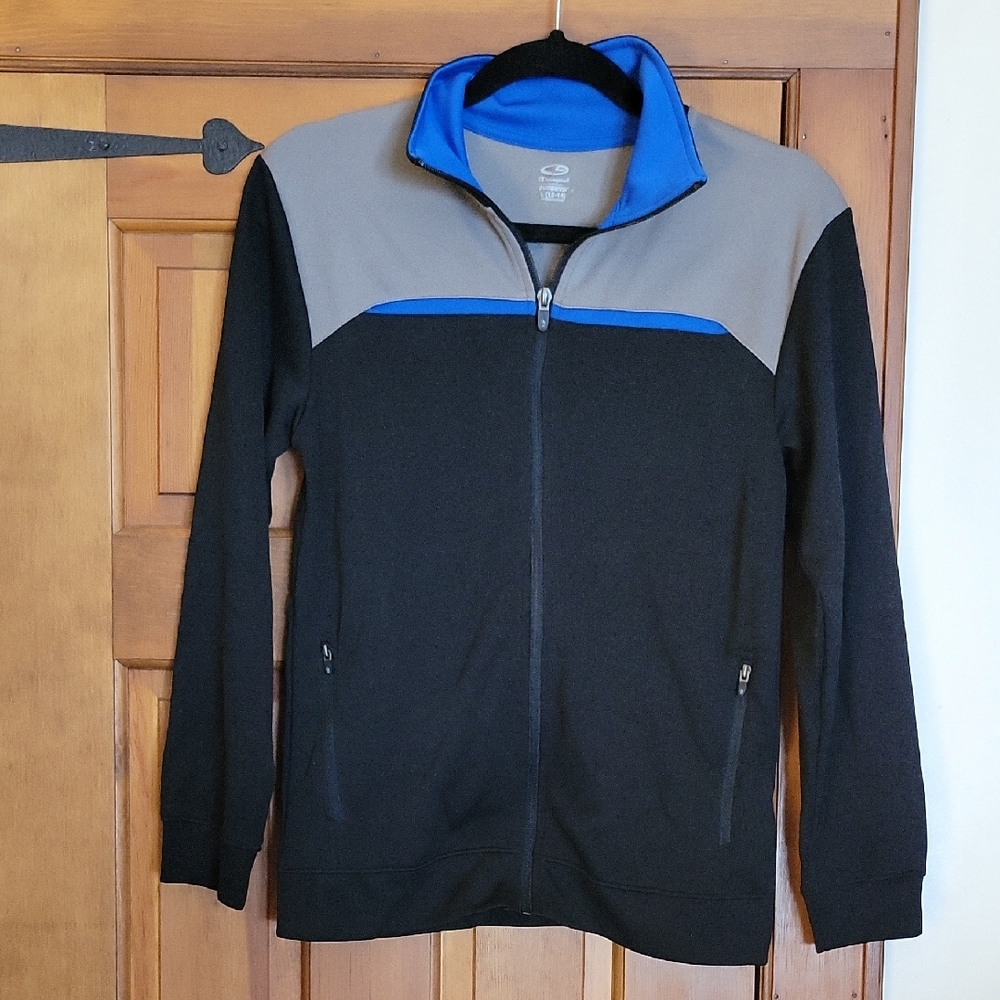 CHAMPION Black and Blue Zip-Up Jacket